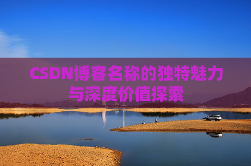 CSDN博客名称的独特魅力与深度价值探索